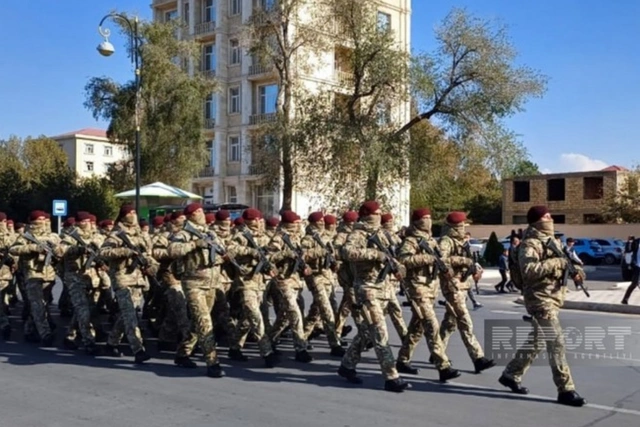 Naxçıvanda hərbi yürüş keçirilir - FOTO/VİDEO